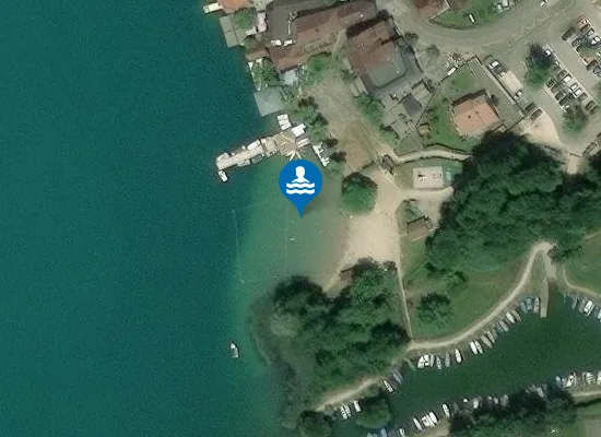 Satellite image of PLAGE MUNICIPALE DU PORT D'AIGUEBELETTE