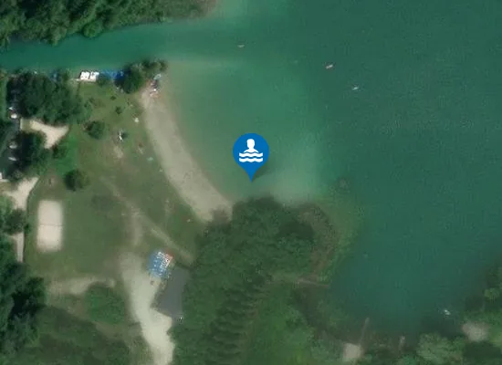 Satellite image of PLAGE BASE DE LOISIRS DE LEPIN