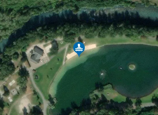 Satellite image of PLAN D'EAU BASE DE LOISIRS DES ILES