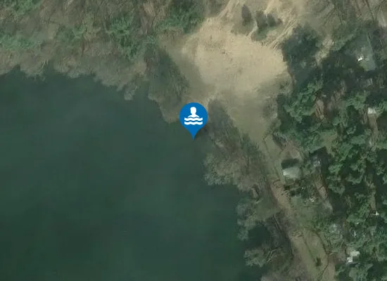 Satellite image of FLAKENSEE WOLTERSDORF ZELTPLATZ E 42