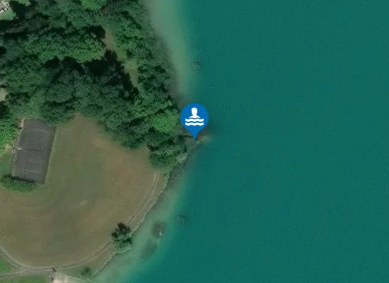 Satellite image of PLAGE BASE DE LOISIRS DU SOUGEY