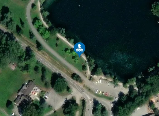 Satellite image of PLAN D'EAU DE CAROUGE