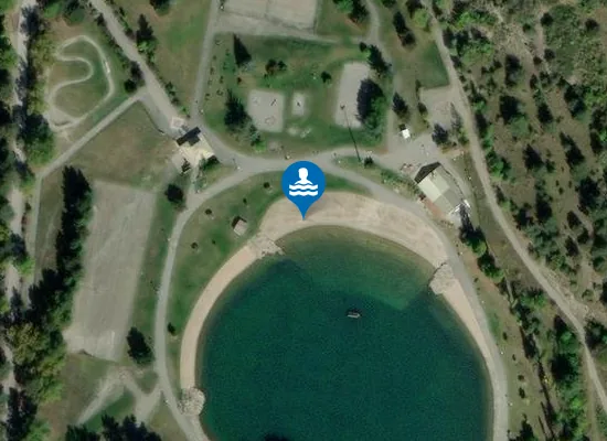 Satellite image of PLAN D'EAU DE JAUSIERS