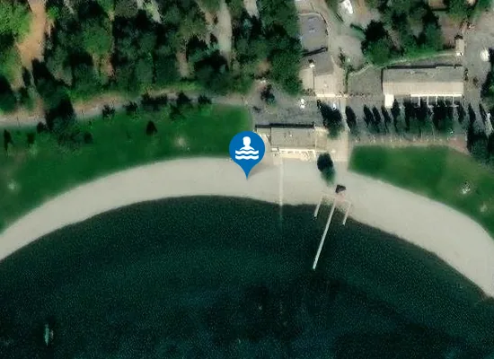 Satellite image of PLAN D'EAU PLAGE (NORD)