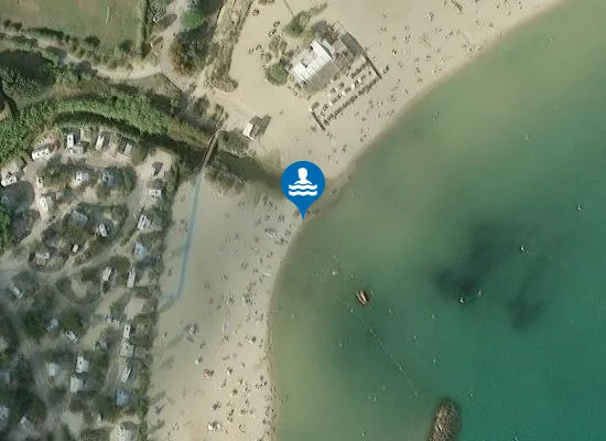 Satellite image of PLAGE LE CAMPS DU DOMAINE