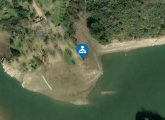 Satellite image of PLAGE LE ROCHER DE L'AMERICAIN