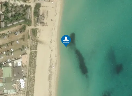 Satellite image of PLAGE PAMPELONNE TAMARIS