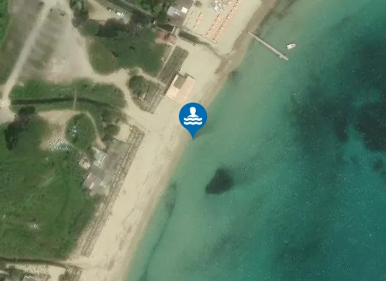 Satellite image of PLAGE PAMPELONNE LE PINET