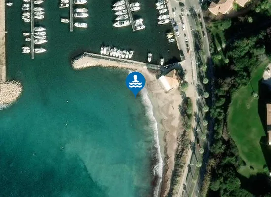 Satellite image of PLAGE DE LA COUDOULIERE