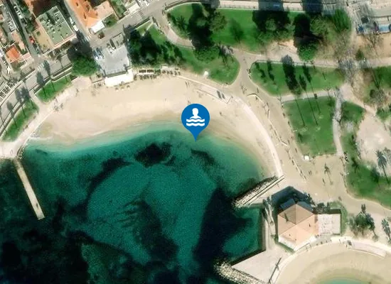 Satellite image of PLAGE DU LIDO