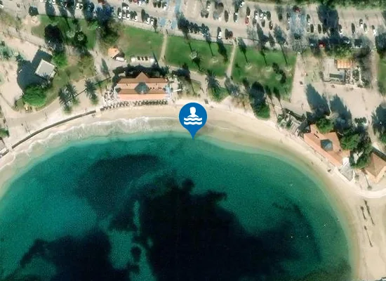Satellite image of PLAGE SOURCE OUEST