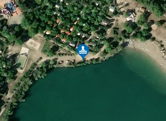 Satellite image of PLAN D'EAU DU CAMPING VAL DURANCE