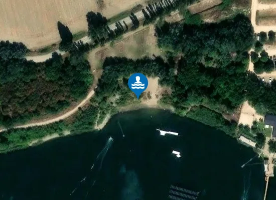 Satellite image of LA PLAGETTE - PLAN D'EAU