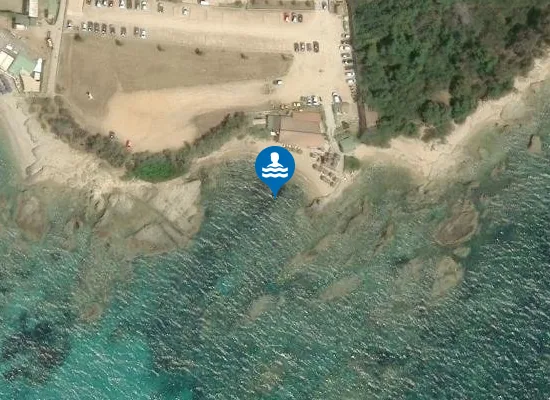Satellite image of PLAGE DU SCUDO
