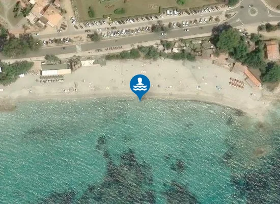 Satellite image of PLAGE DE L'ARIADNE