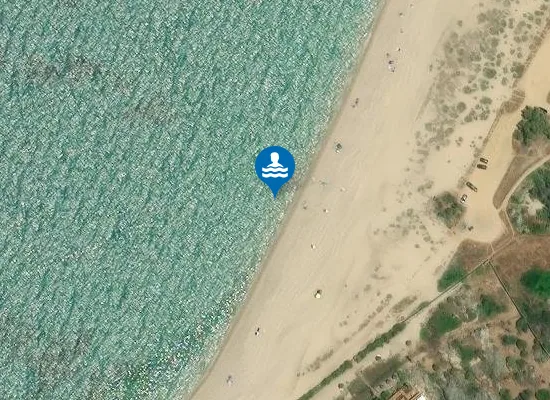 Satellite image of PLAGE DU LIDO (PURRAJA)