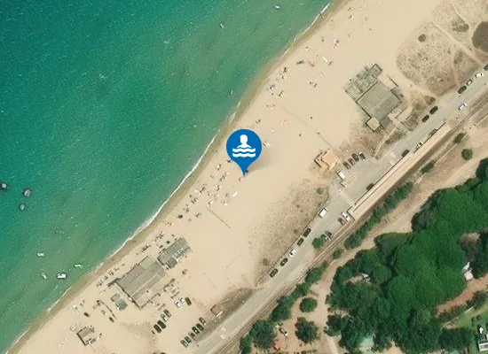 Satellite image of AREGNO PLAGE