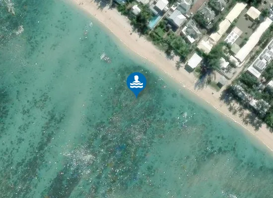Satellite image of PLAGE DE LA SALINE LES BAINS