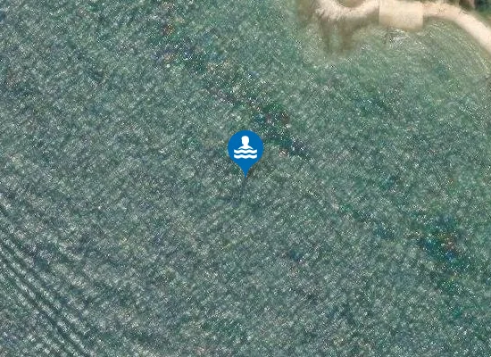 Satellite image of AC BIJELA UVALA UVALA CRLJENA ZEMLJA