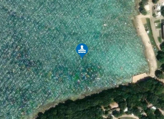 Satellite image of AC PORTOSOLE UVALA BRIZINE