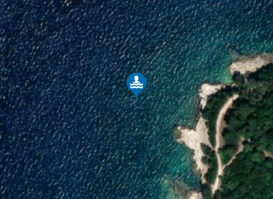 Satellite image of CRVENI OTOK ZAPADNA STRANA OTOKA