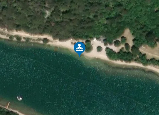 Satellite image of PLOMINSKI ZALJEV DRAZINE ZAPAD