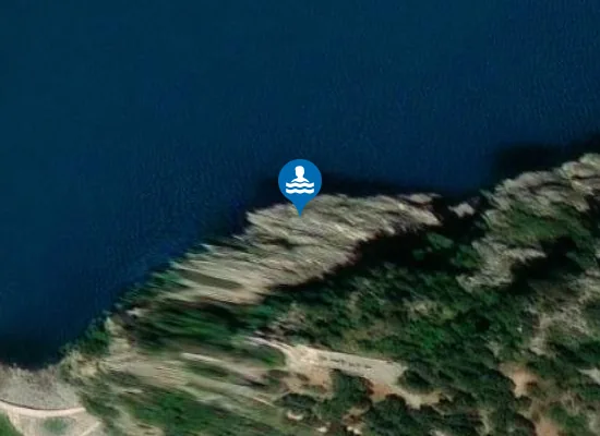 Satellite image of MODRO JEZERO UVALA