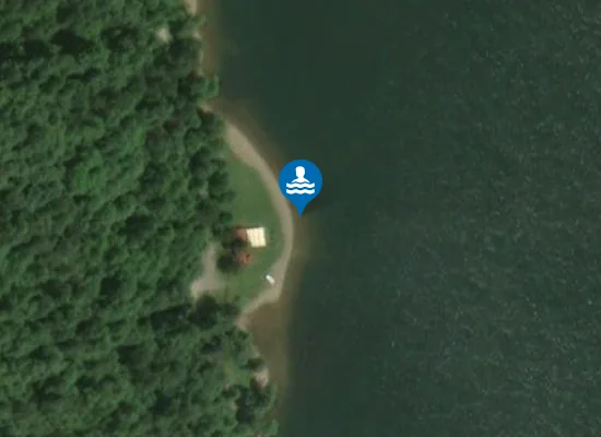 Satellite image of JEZERO BAJER - POLUOTOK