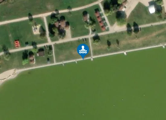 Satellite image of VELENCEI-TO ESZAKI STRAND