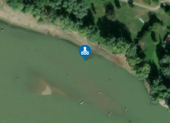 Satellite image of BARCS DRAVA-PARTI STRAND -DRAVA FOLYO BAL PART-