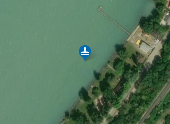 Satellite image of BALATON SIOFOK GAMASZAI STRANDFURDO