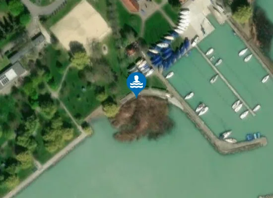 Satellite image of BALATON BALATONFURED KOLOSKA MARINA STRAND