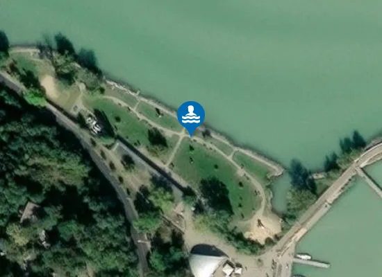 Satellite image of BALATON TIHANY HAJOALLOMASI STRAND