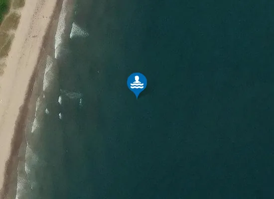 Satellite image of SKERRIES, SOUTH BEACH