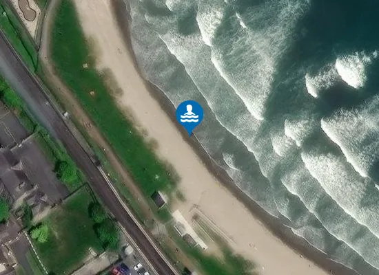 Satellite image of BALBRIGGAN, FRONT STRAND BEACH