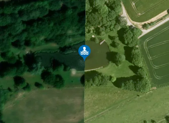 Satellite image of ILLERRIEDEN BADESEE HEILIGAU