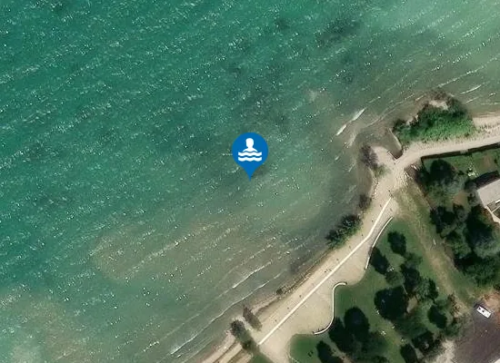Satellite image of RONCHI 50 M SX FOCE RIO DUGALE
