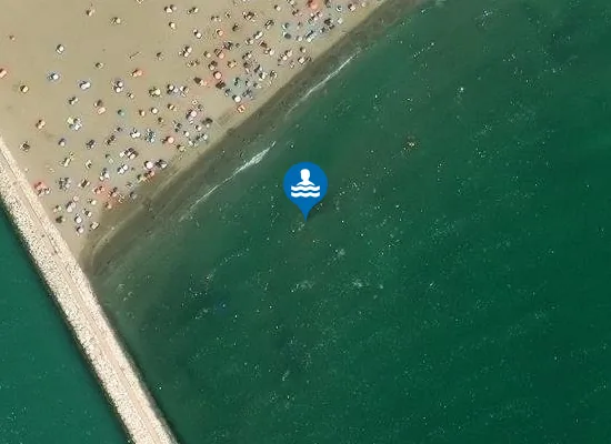 Satellite image of 50 M NORD DIGA SX FOCE FIUME LIVENZA