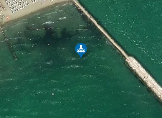 Satellite image of PORTO S.MARGHERITA 50 M SUD DIGA DX FOCE FIUME LIVENZA