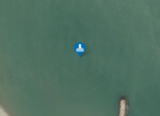 Satellite image of ISOLA VERDE 1100 M SUD INIZIO DIGA DX FOCE FIUME BRENTA