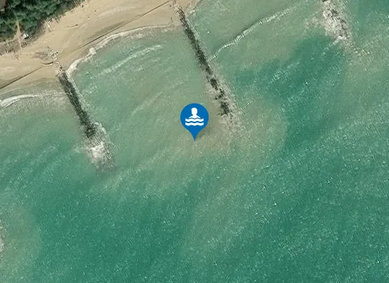 Satellite image of LAGUNA MORTO SPONDA SX FOCE FIUME PIAVE