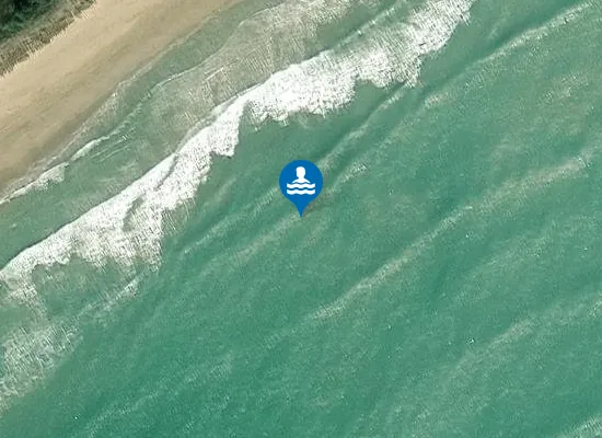 Satellite image of JESOLO LIDO SPONDA DX FOCE FIUME PIAVE