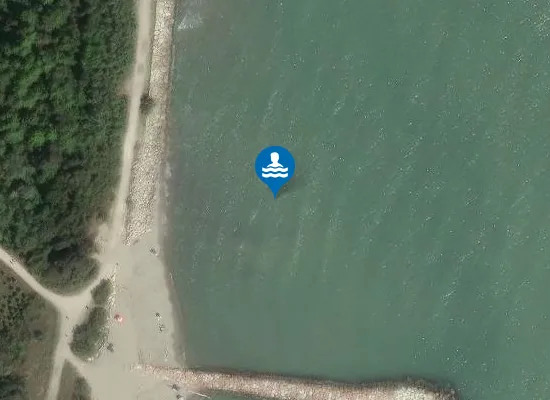 Satellite image of ROSOLINA MARE 300 M SUD DEPURATORE COMUNALE