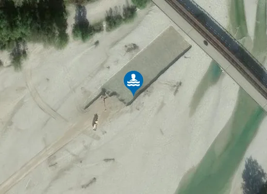 Satellite image of FIUME TAGLIAMENTO - LOCALITA' CORNINO CIMANO
