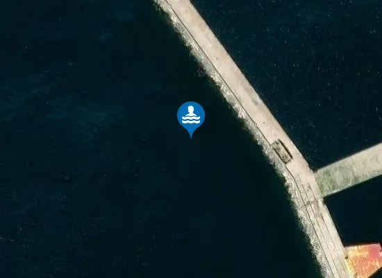 Satellite image of DIGA FORANEA DEL PORTO FRANCO VECCHIO DI TRIESTE - DIGA VECCHIA NORD