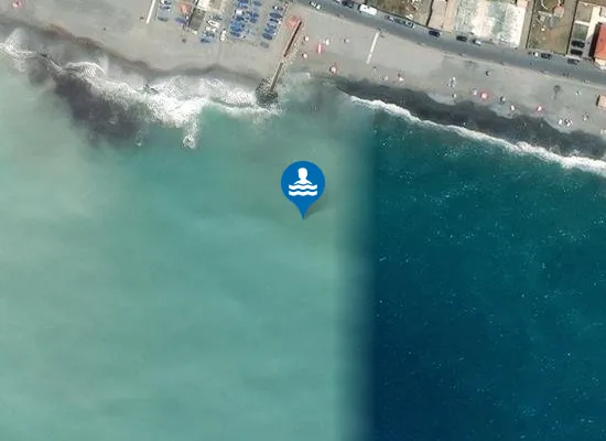 Satellite image of DEPURATORE DI VALLECROSIA