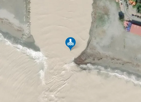 Satellite image of FOCE FIUME ROJA