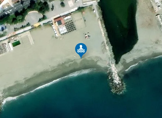 Satellite image of PONENTE FOCE TORRENTE SANSOBBIA