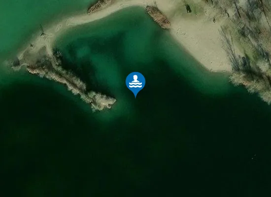 Satellite image of LINKENHEIM BAGGERSEE