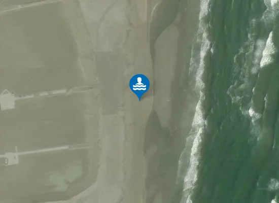 Satellite image of LIDO DEGLI ESTENSI 100M SUD PORTO CANALE - PUNTO A